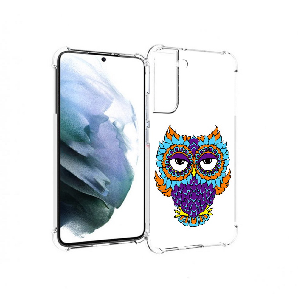 

Чехол MyPads Tocco для Samsung Galaxy S22 Plus Цветная сова (PT226933.535.198), Прозрачный, Tocco