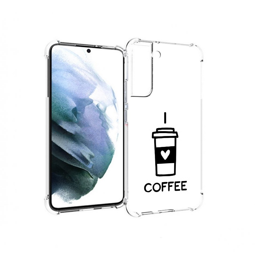 

Чехол MyPads Tocco для Samsung Galaxy S22 Plus Я люблю кофе (PT226933.535.206), Прозрачный, Tocco