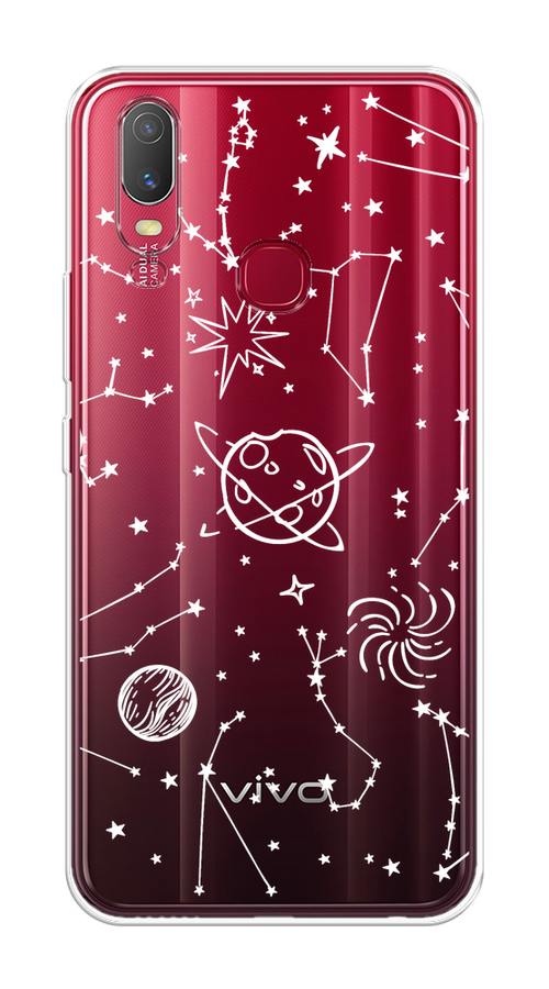

Чехол на Vivo Y11 / Виво Y11 "Планеты в космосе", Белый, 261650-2
