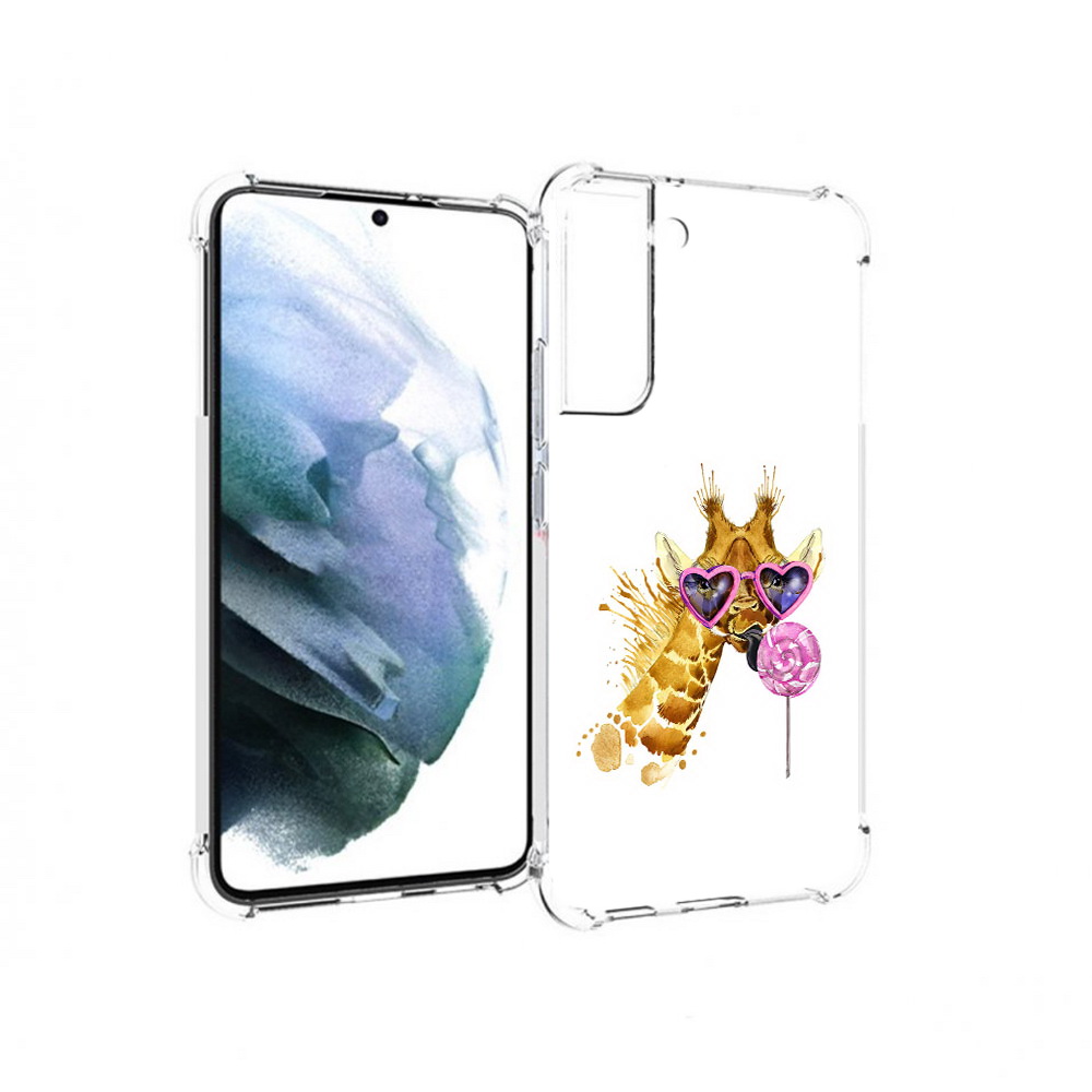 

Чехол MyPads Tocco для Samsung Galaxy S22 Plus акварельный жираф (PT226933.535.217), Прозрачный, Tocco