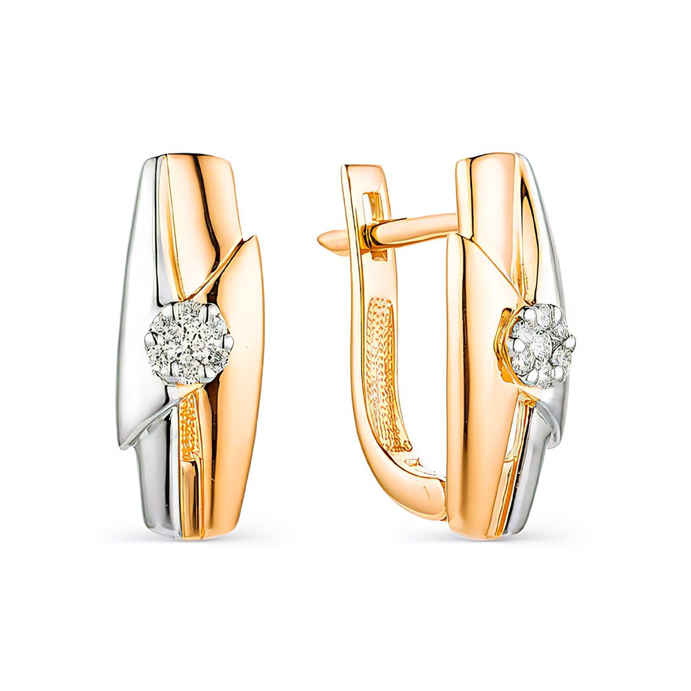 

Серьги из красного золота 585Gold 102005821, бриллиант, 102005821