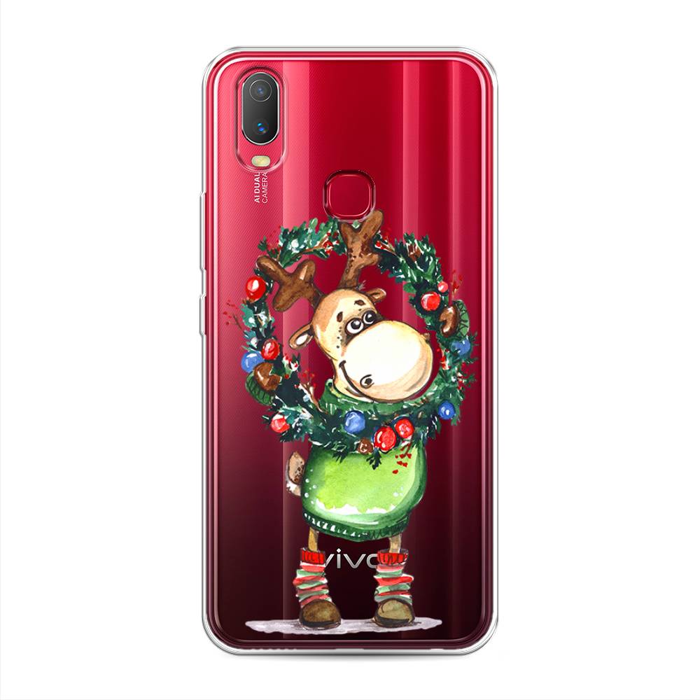 

Чехол для Vivo Y11 "Олень с новогодним венком", 261650-4