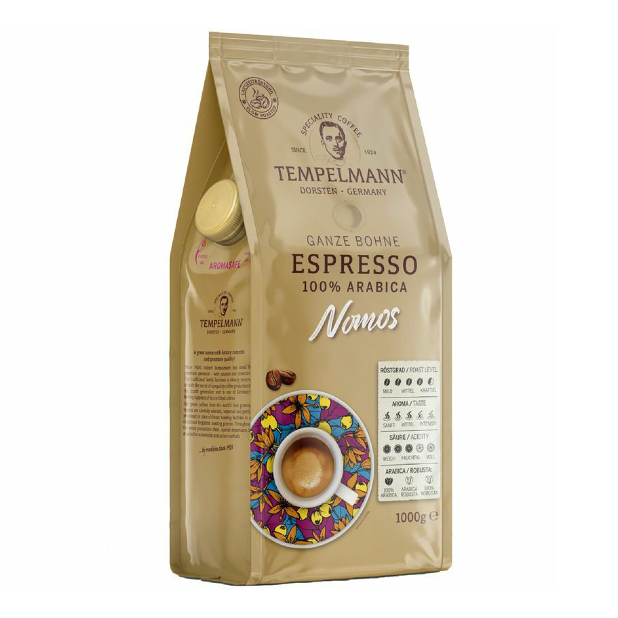 Кофе Tempelmann Nomos Espresso арабика молотый 1 кг