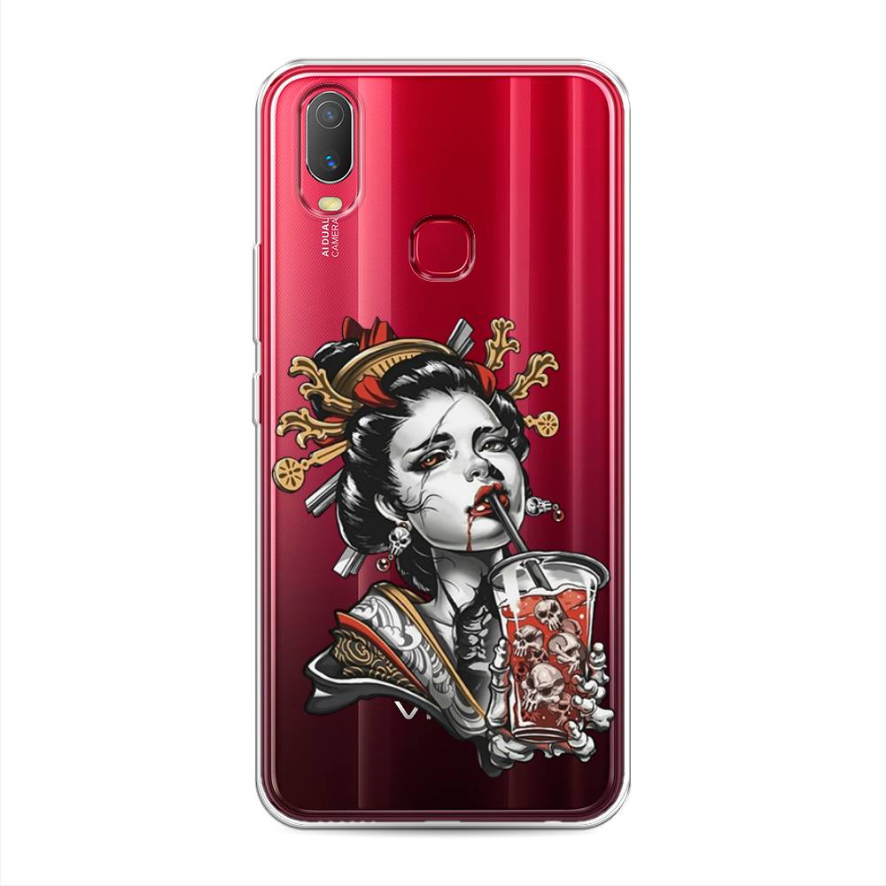 

Чехол для Vivo Y11 "Опасная гейша", Красный;черный;серый, 261650-4