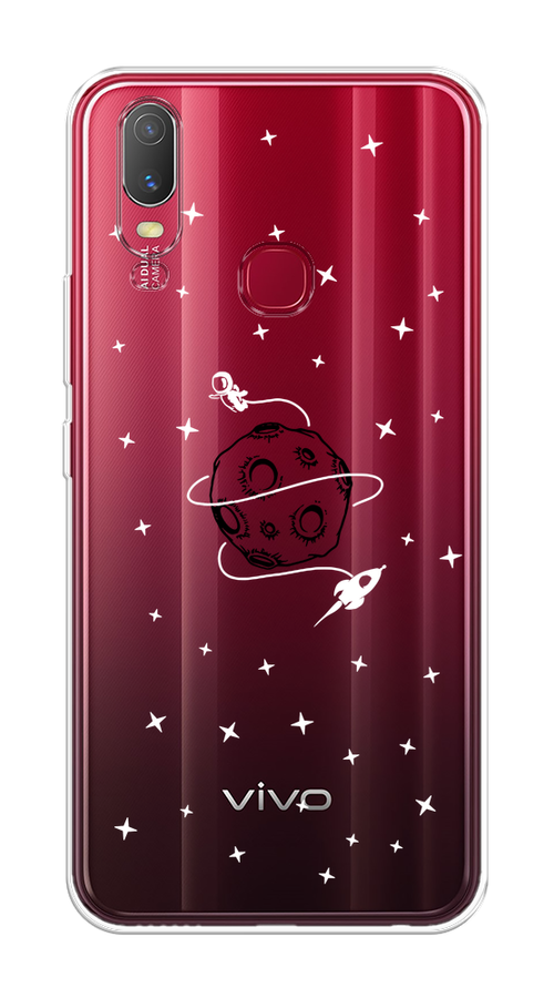 

Чехол на Vivo Y11 / Виво Y11 "Полет вокруг луны", Белый;серый;черный, 261650-2