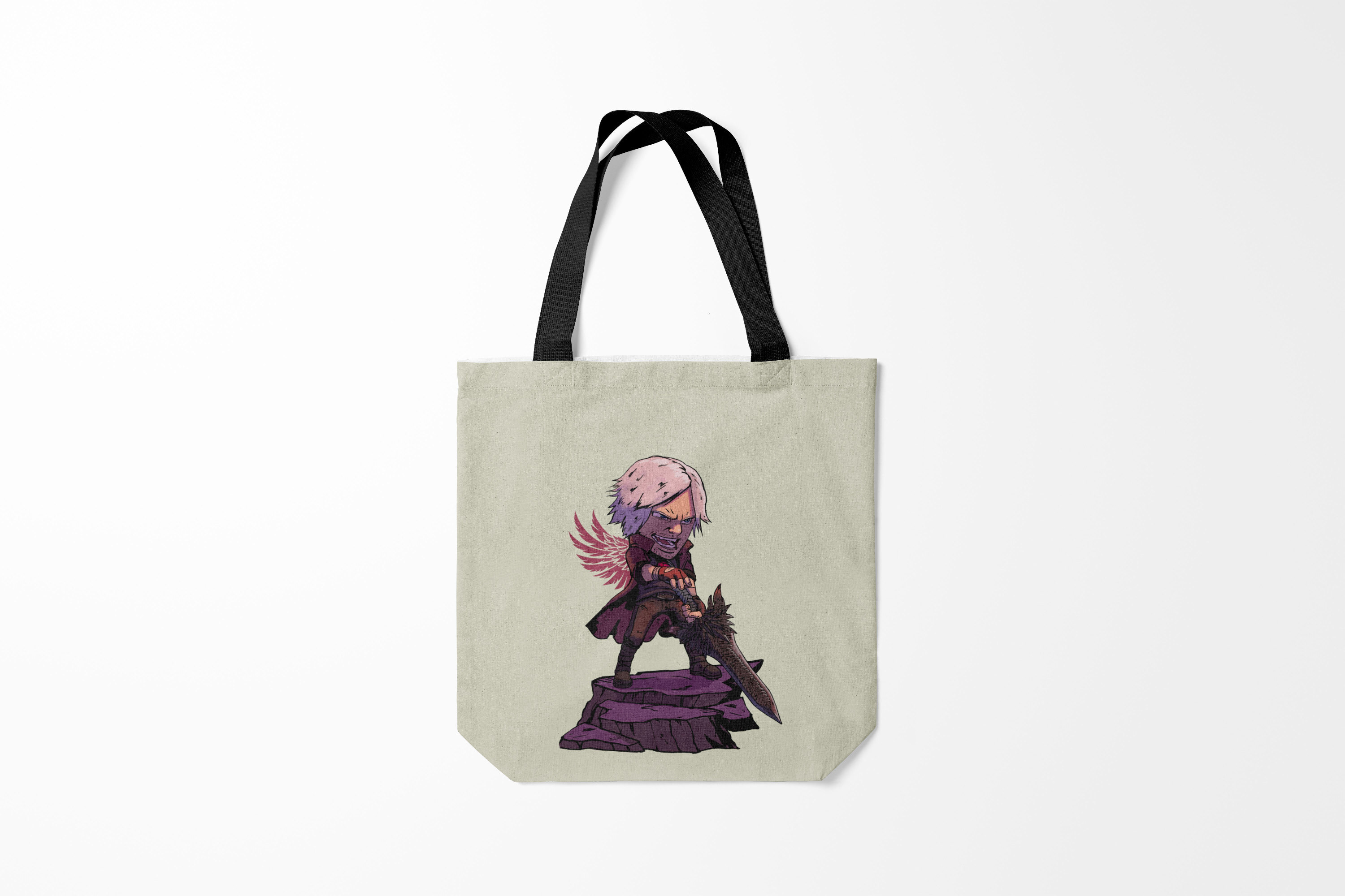 

Сумка шoппер унисекс Burnettie Devil May Cry Dante Big head, разноцветный, Devil May Cry Dante Big head