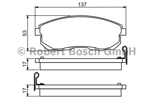 

Тормозные колодки Bosch передние для Nissan Juke, Teana, Tiida/Suzuki SX4 986494337