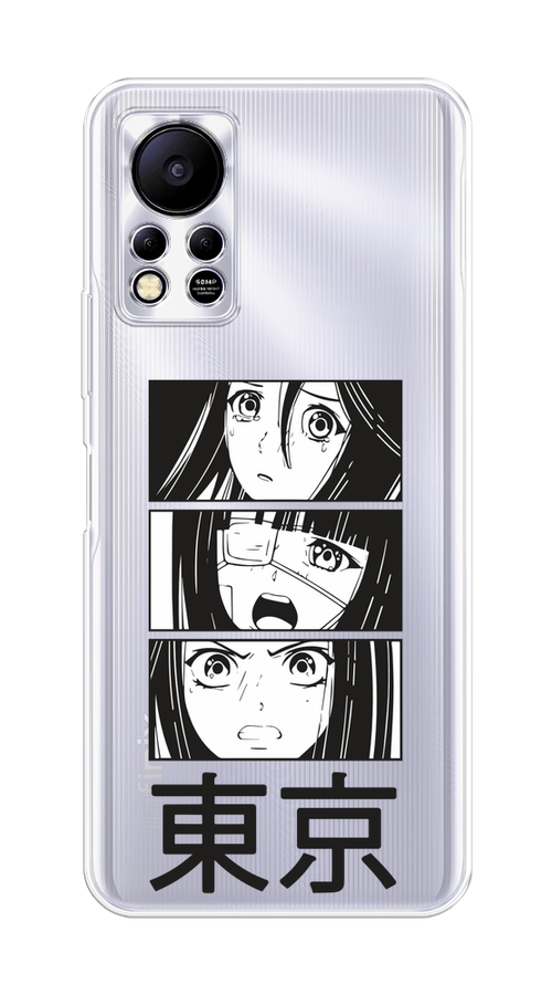 

Чехол на Infinix HOT 11S NFC "Tokyo girls", Белый;черный;прозрачный, 3100950-1