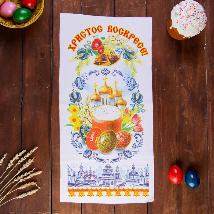 

Рушник пасхальный "Колокольчики", 65х30 см, Пасха