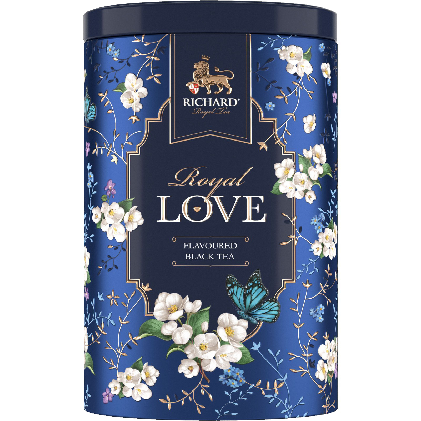 

Чай черный Richard "Royal Love", цвет: синий, с добавками, крупнолистовой, 80 г