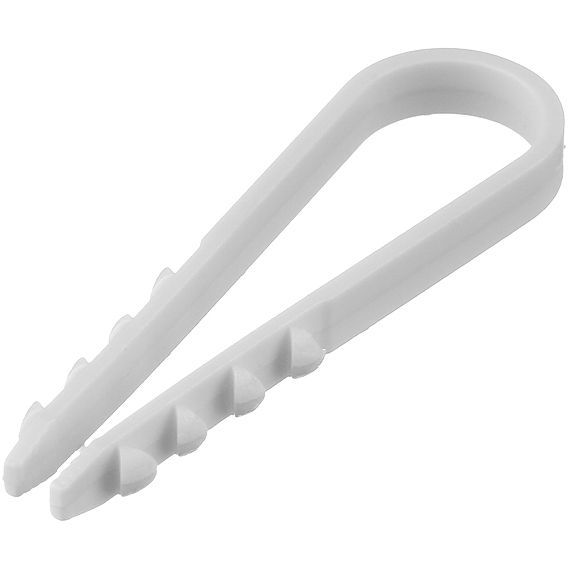 

Хомут-дюбель для круглого кабеля 11-18мм (упак. 100шт.), Белый