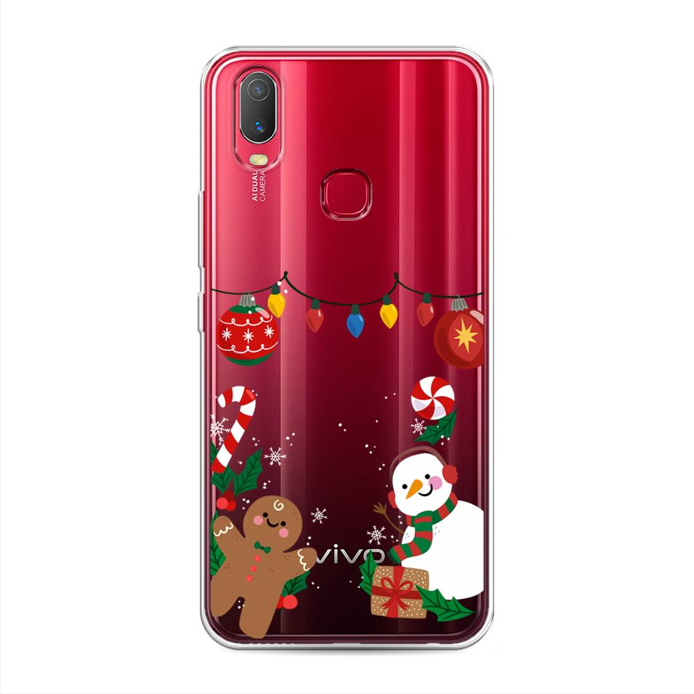 

Чехол для Vivo Y11 "Новогоднее настроение", Коричневый;красный;зеленый, 261650-5