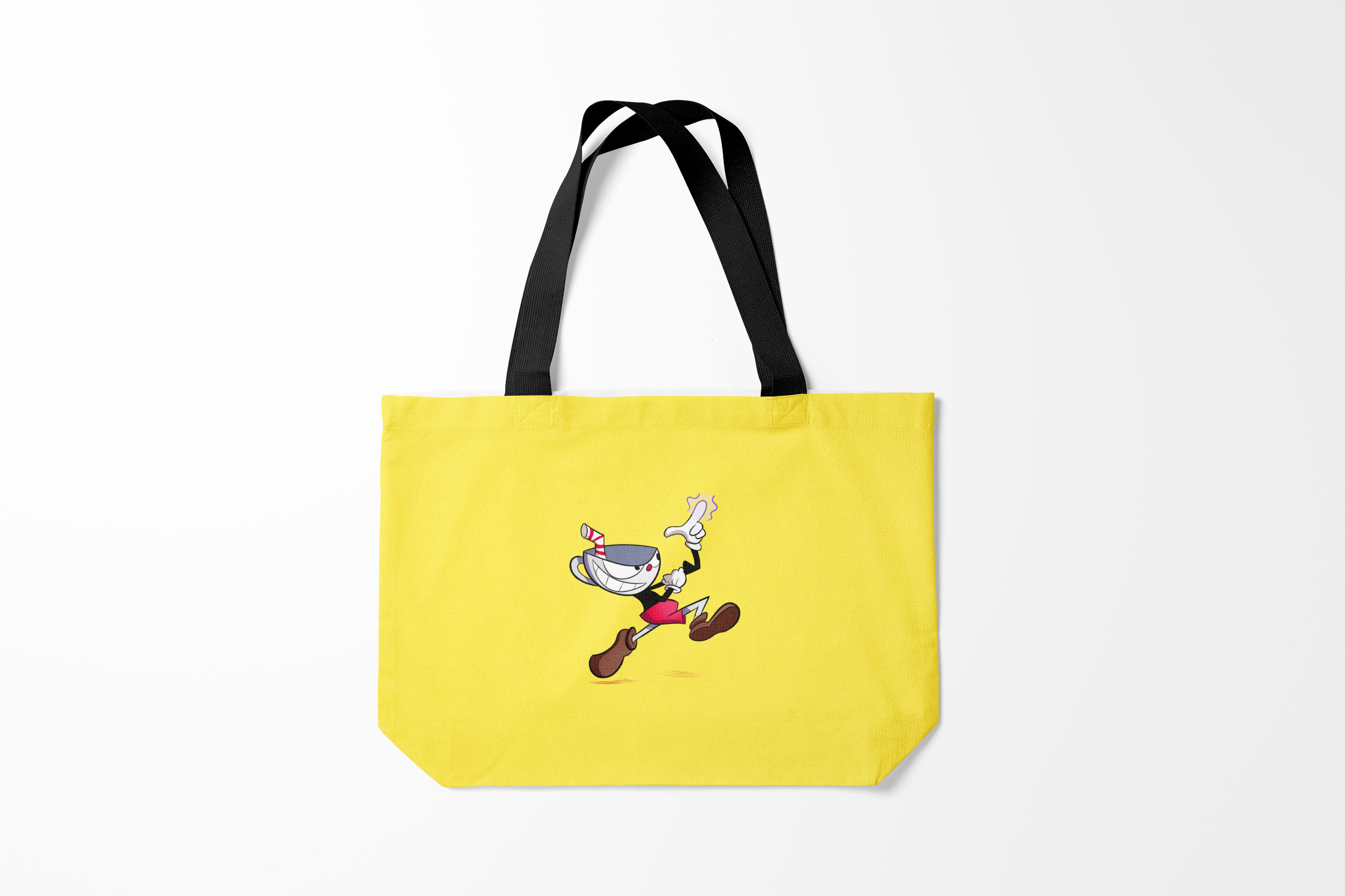 

Сумка шoппер унисекс Burnettie Cuphead CUPHEAD /, желтый; черный, Cuphead CUPHEAD /