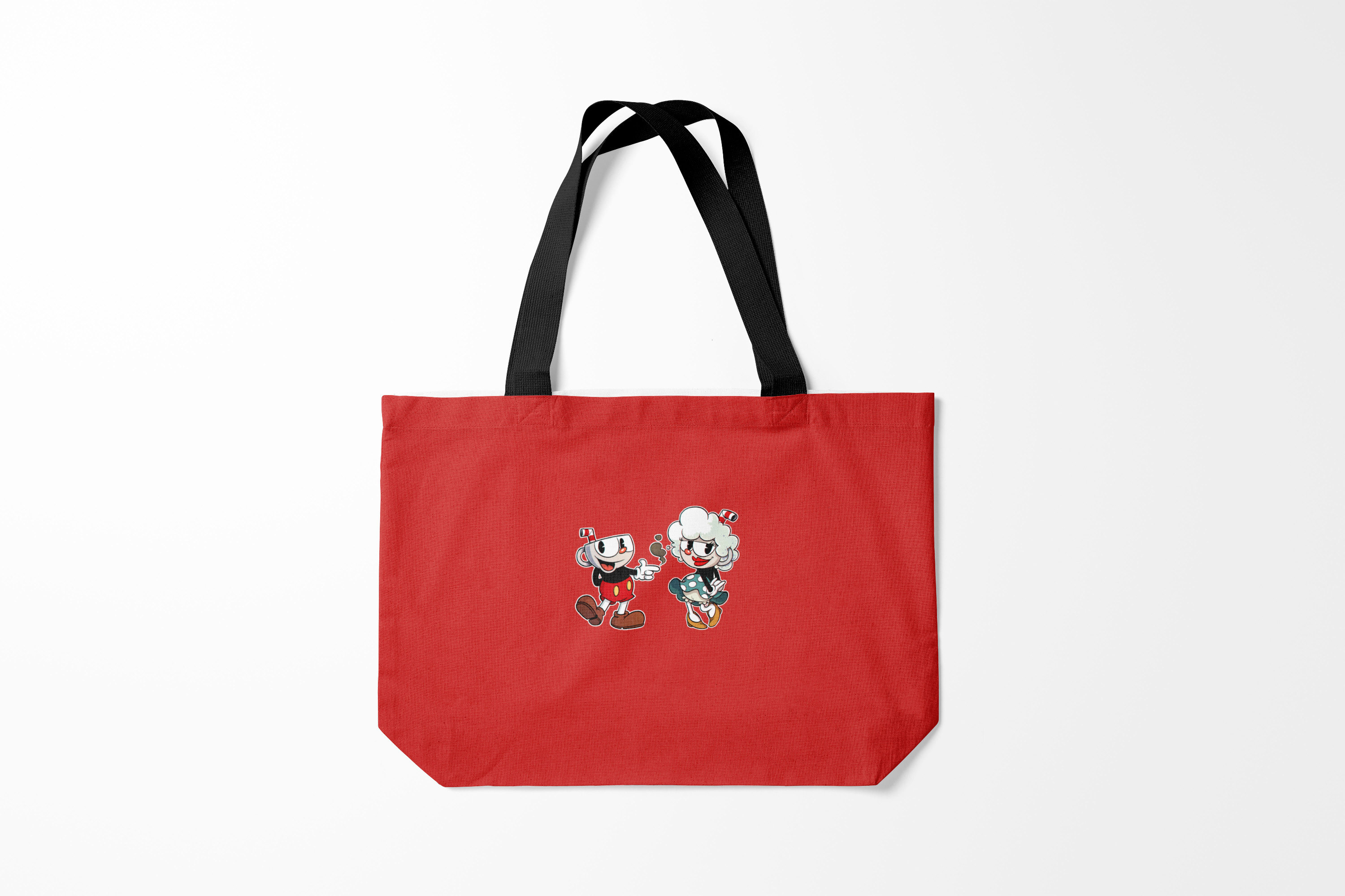 

Сумка шoппер унисекс Burnettie Cuphead, красный, Cuphead