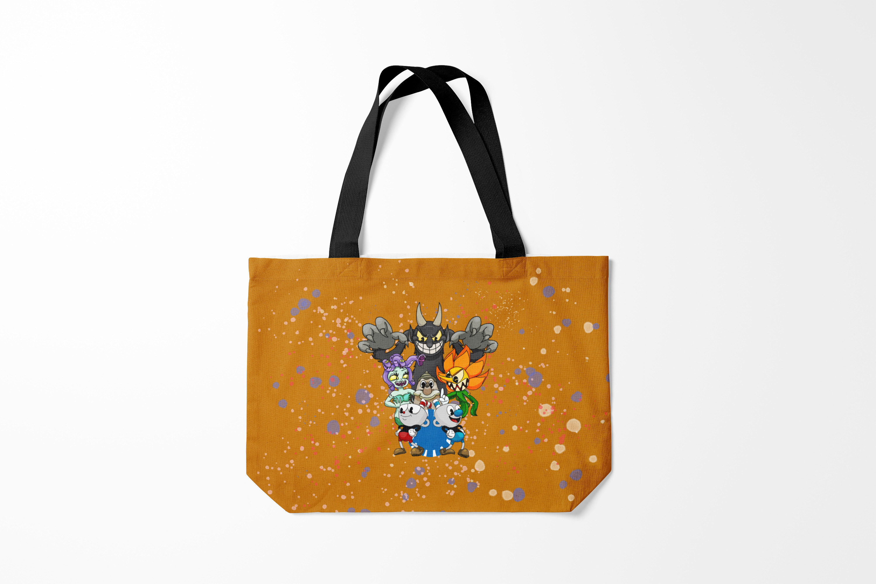 

Сумка шoппер унисекс Burnettie Cuphead, коричневый, Cuphead