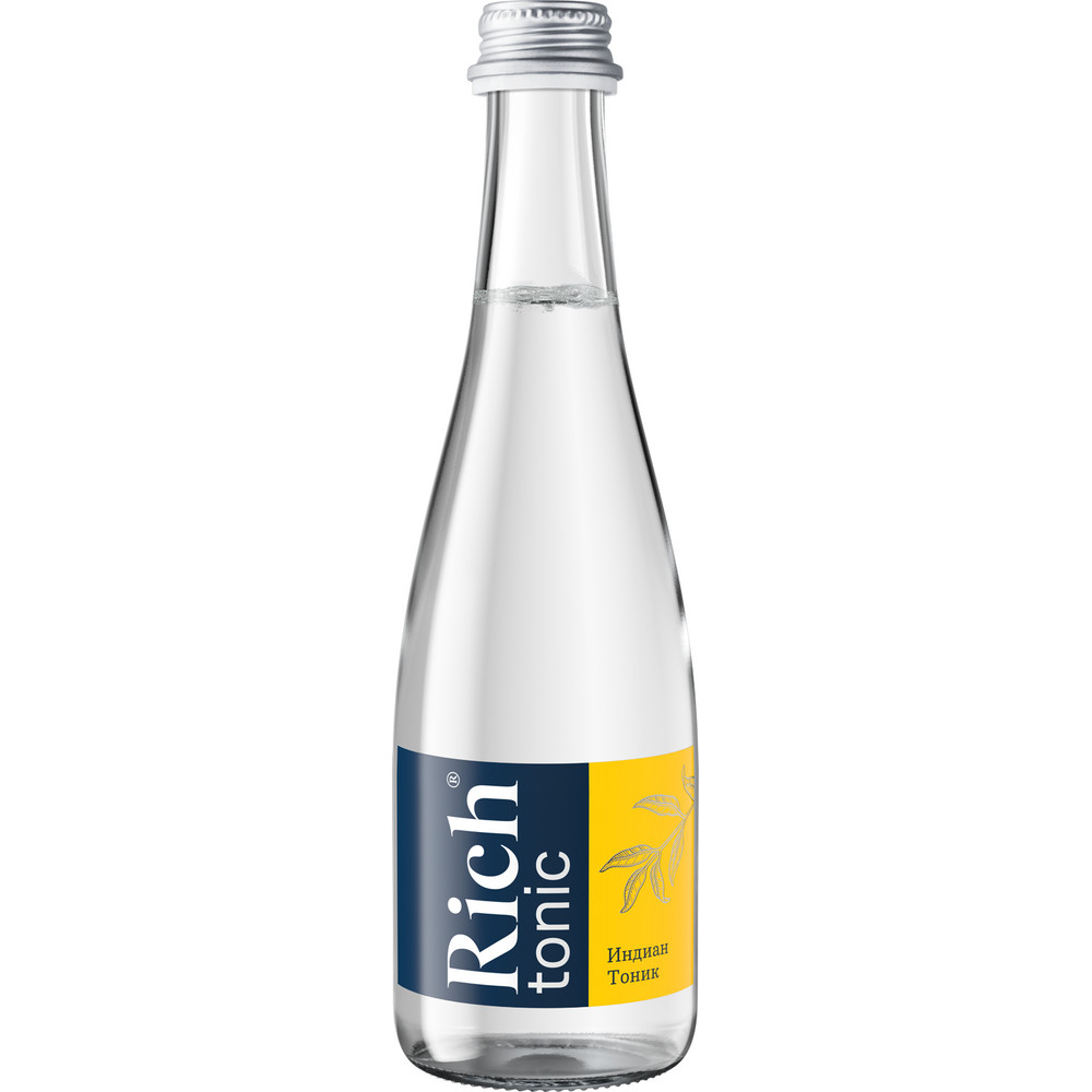 

Напиток газированный Rich Tonic, 12 шт по 0,33 л, Rich Tonic 0,33л.*12шт. Тоник Стекло Рич