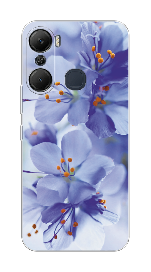 

Чехол на Infinix Hot 12 Pro "Фиолетовые цветки", Фиолетовый;синий, 3102450-1