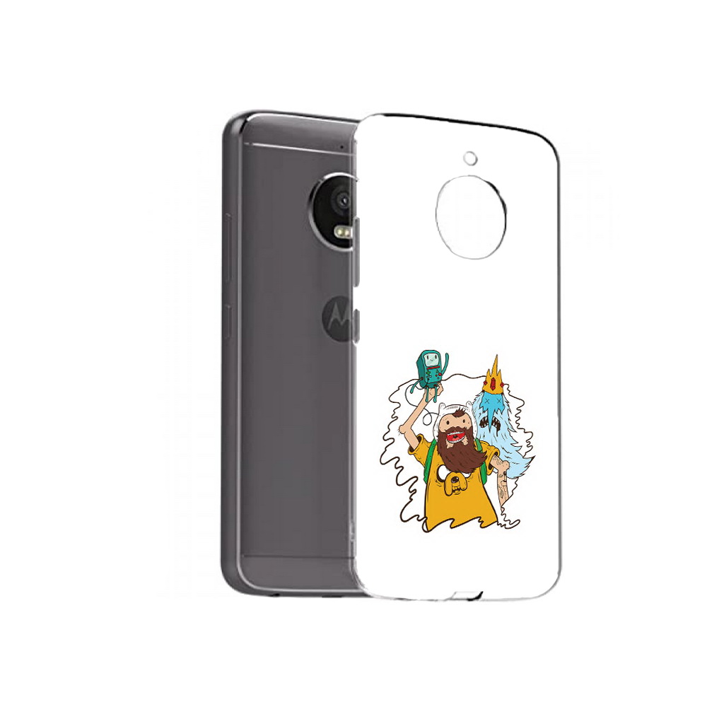 

Чехол MyPads Tocco для Motorola Moto E4 Plus время приключений старый Финн, Прозрачный, Tocco