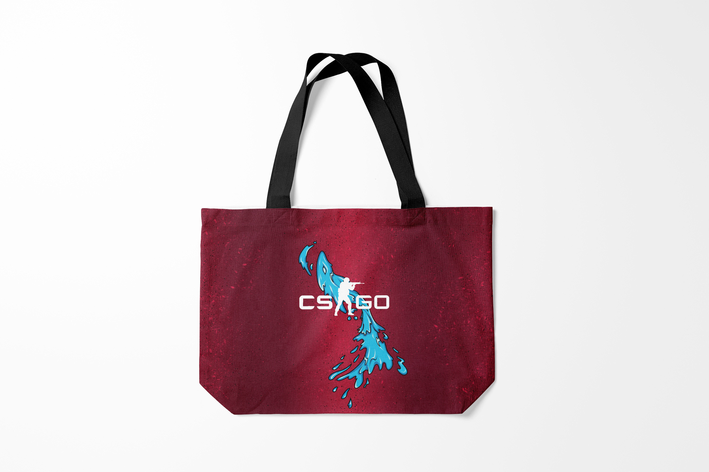 

Сумка шoппер унисекс Burnettie Counter Strike Дух воды, бордовый, Counter Strike Дух воды