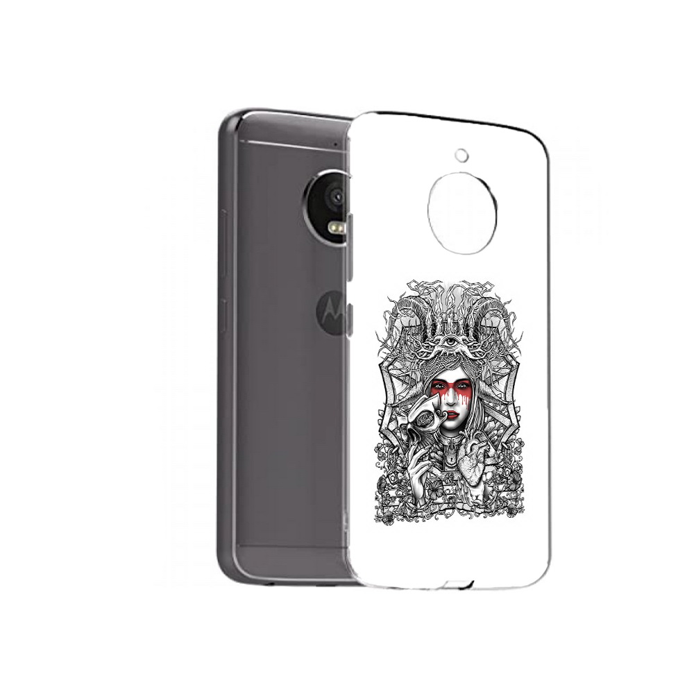 

Чехол MyPads Tocco для Motorola Moto E4 Plus грусная девушка (PT100001.341.302), Прозрачный, Tocco