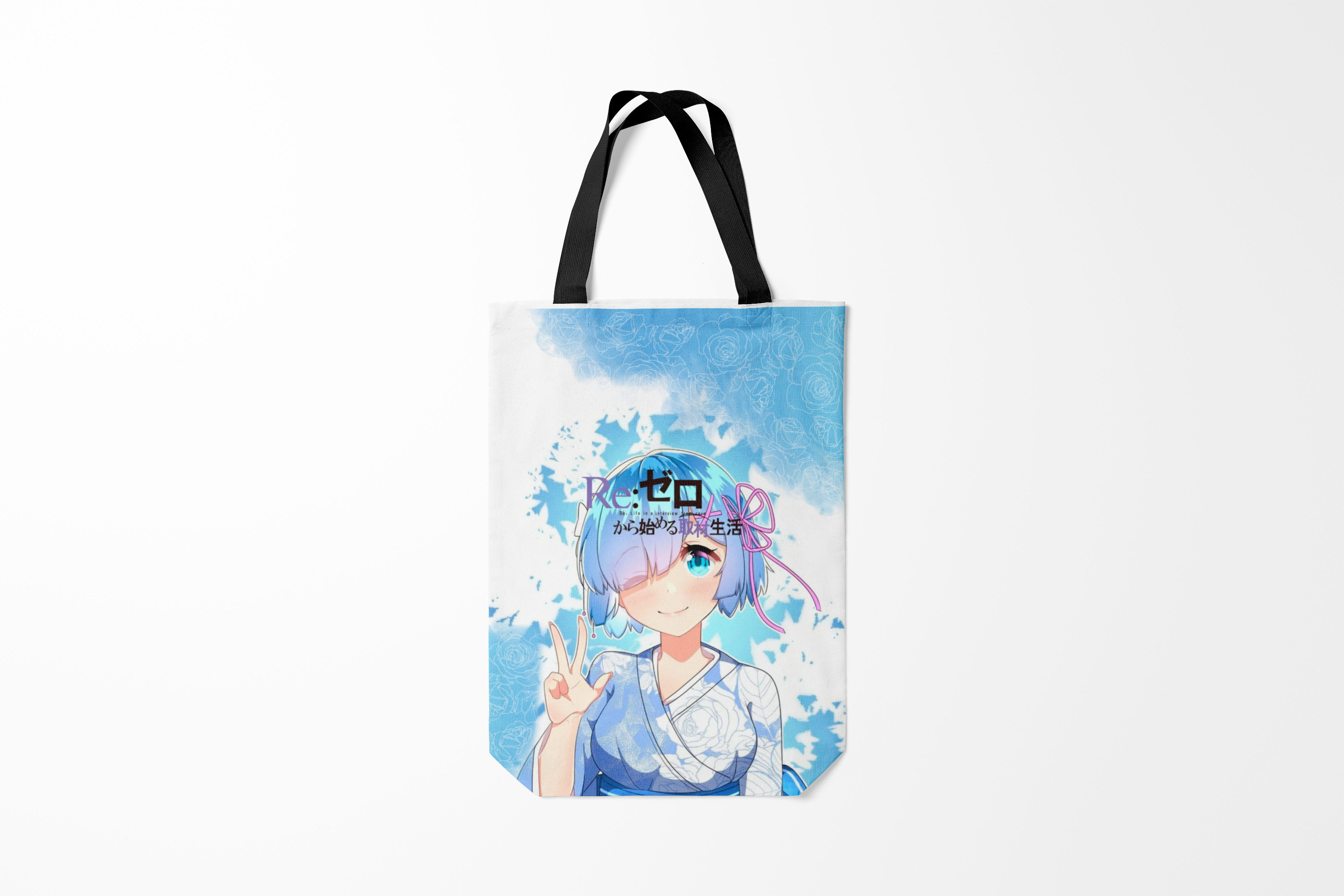 

Сумка шoппер унисекс Burnettie Re Zero, голубой; белый, Re Zero