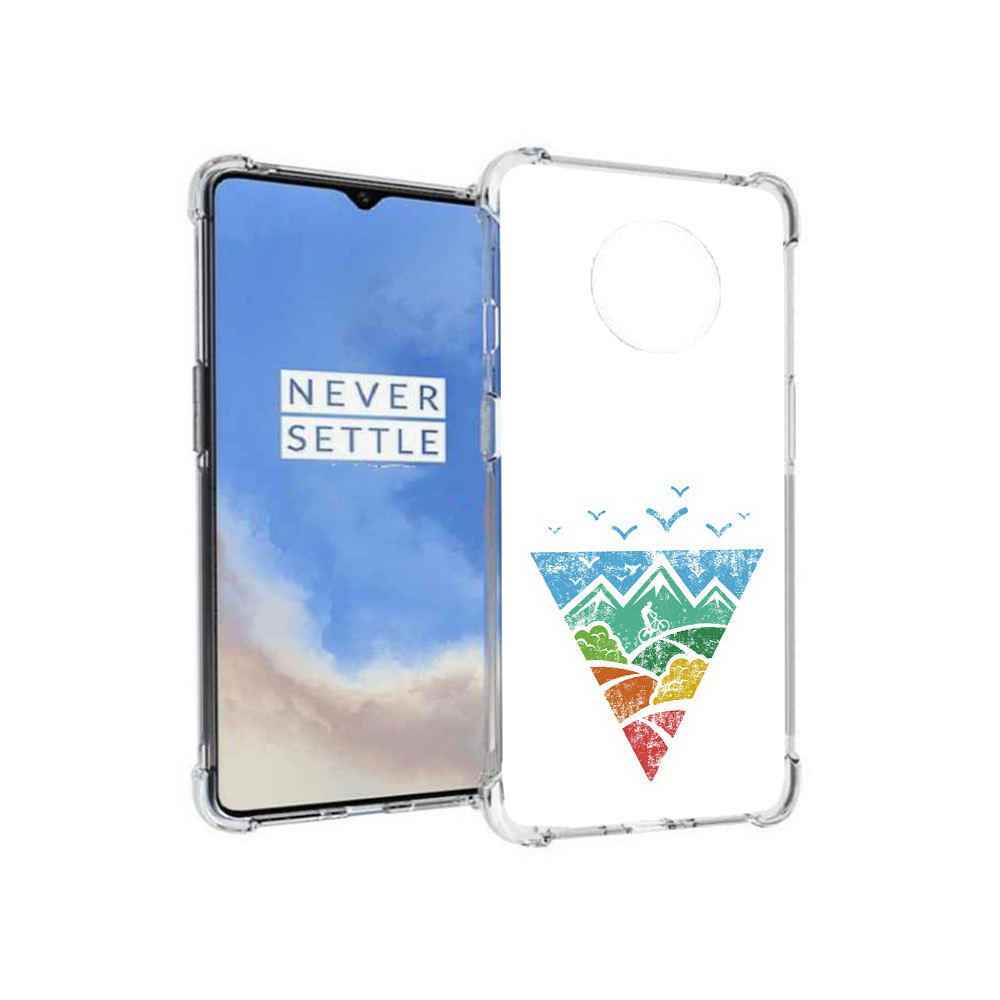 

Чехол MyPads Tocco для OnePlus 7T Лес земля море чайки (PT227044.138.105), Прозрачный, Tocco