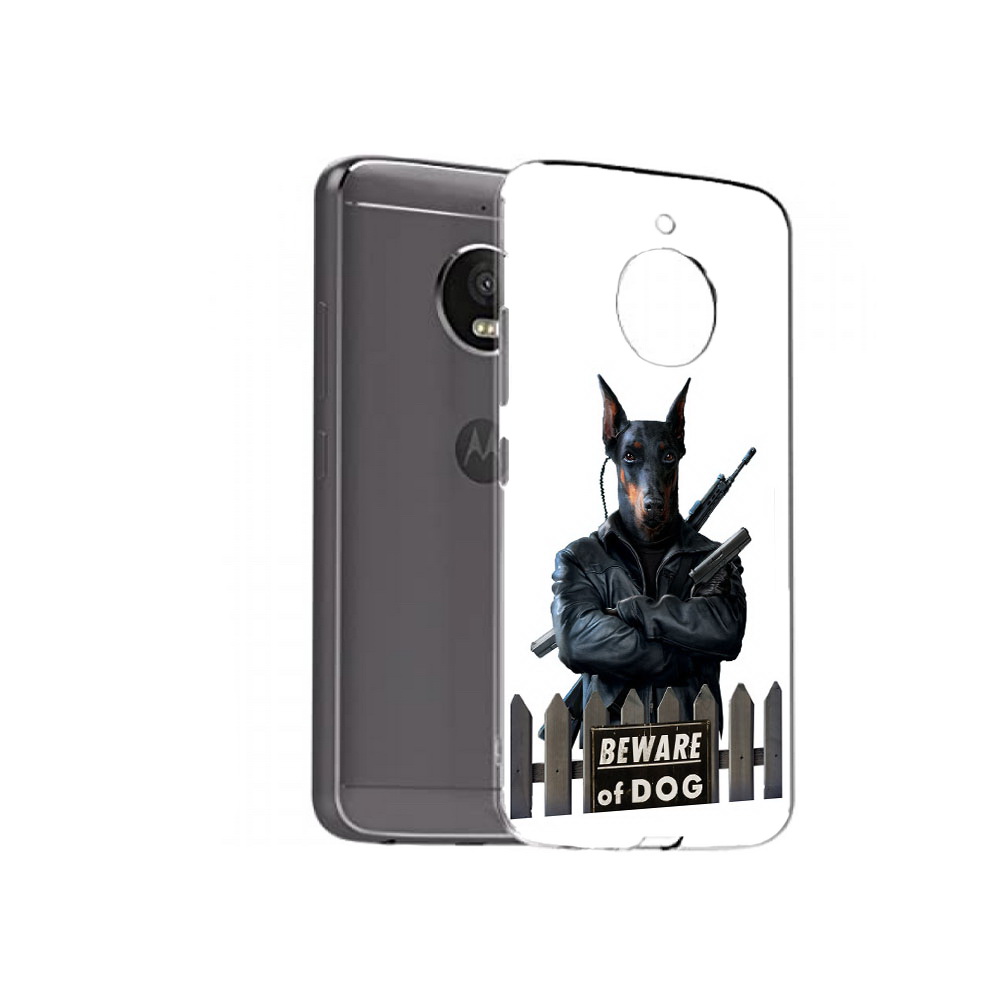 

Чехол MyPads Tocco для Motorola Moto E4 Plus доберман (PT100001.341.332), Прозрачный, Tocco