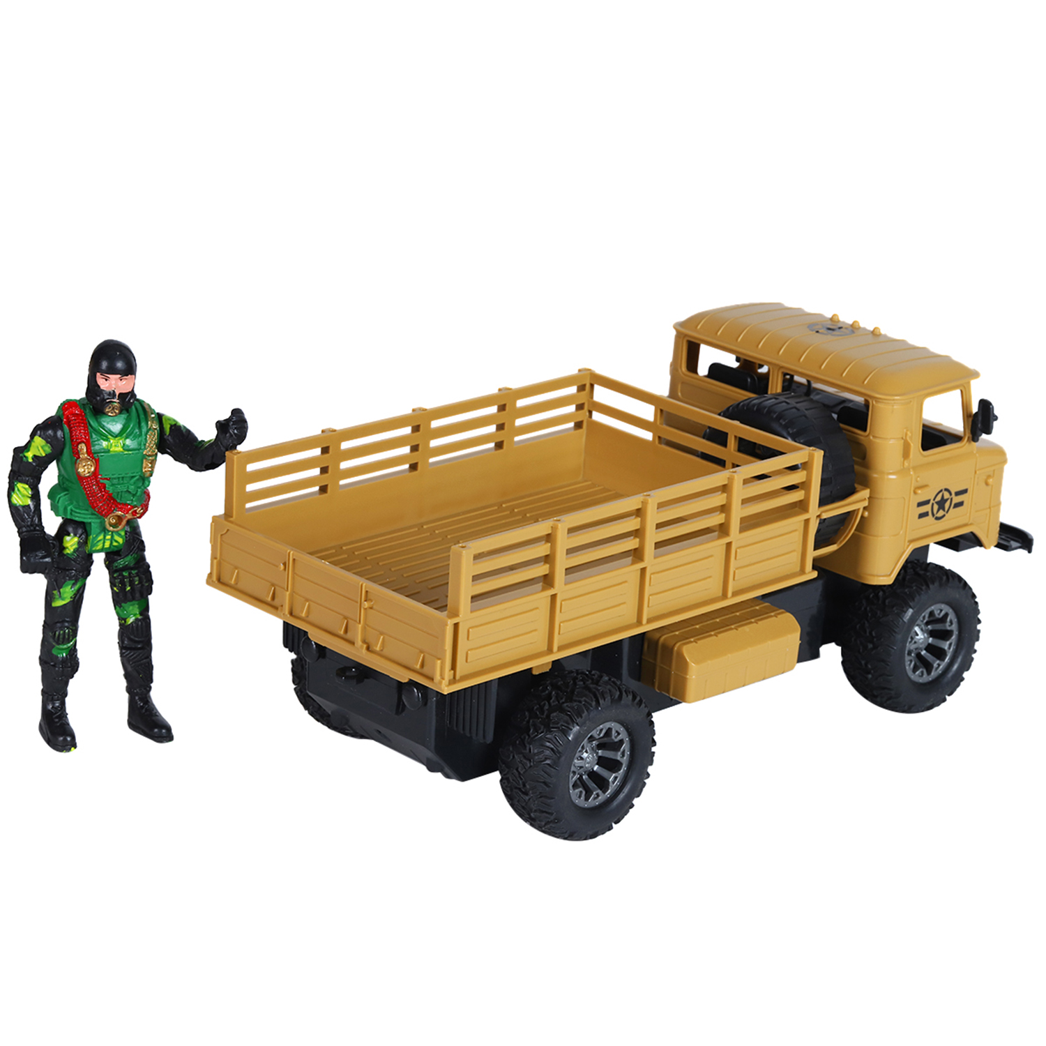 

Машинка на радиоуправлении Грузовик 1:20 военный коричневый JB1168264