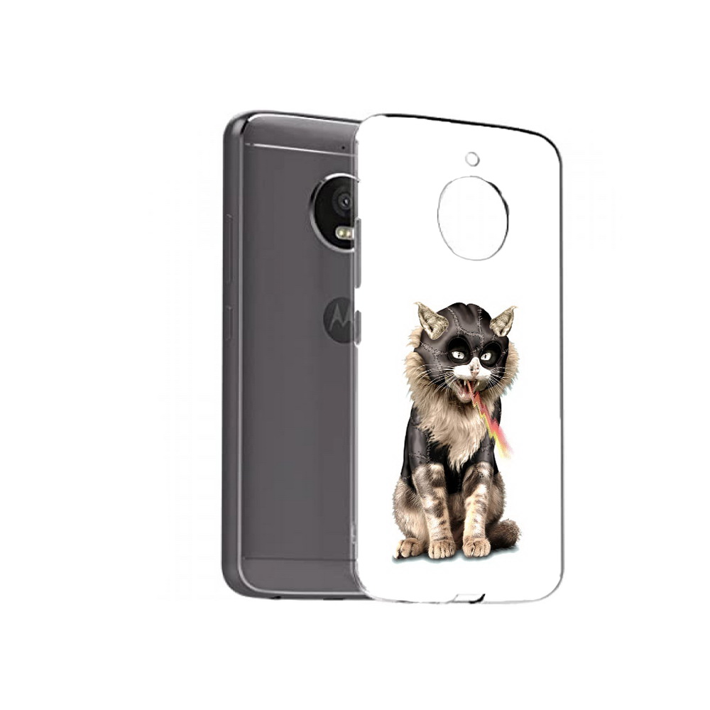 

Чехол MyPads Tocco для Motorola Moto E4 Plus дьяволский кот (PT100001.341.341), Прозрачный, Tocco