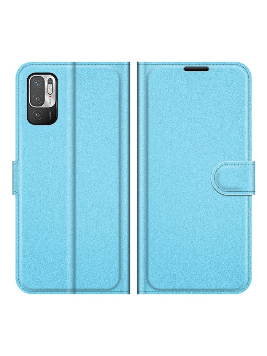 

Чехол Wallet для смартфона Xiaomi Redmi Note 10T, Poco M3 Pro голубой