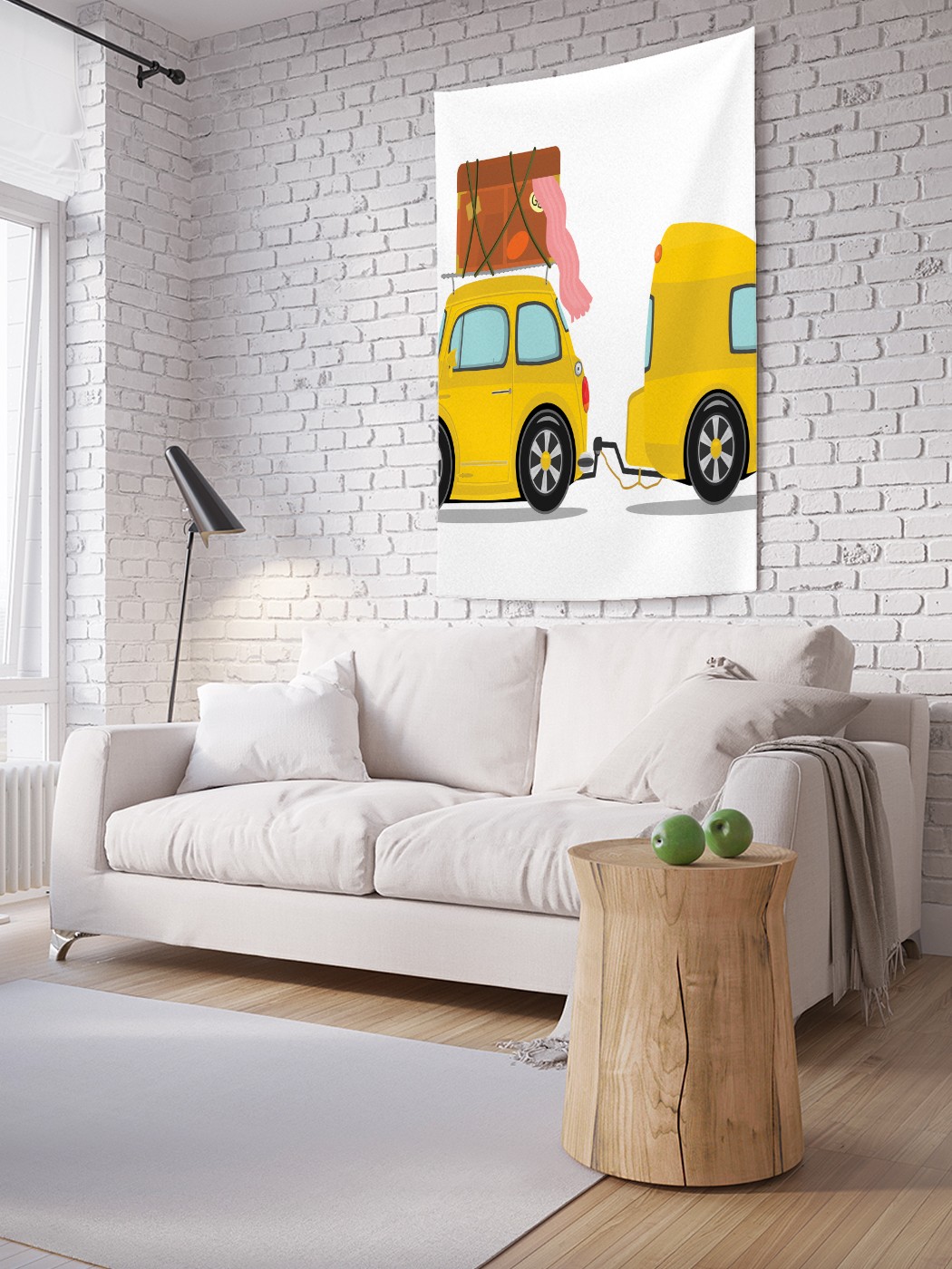 

Вертикальное фотопанно на стену JoyArty На машинке в поход 150x200 см, На машинке в поход