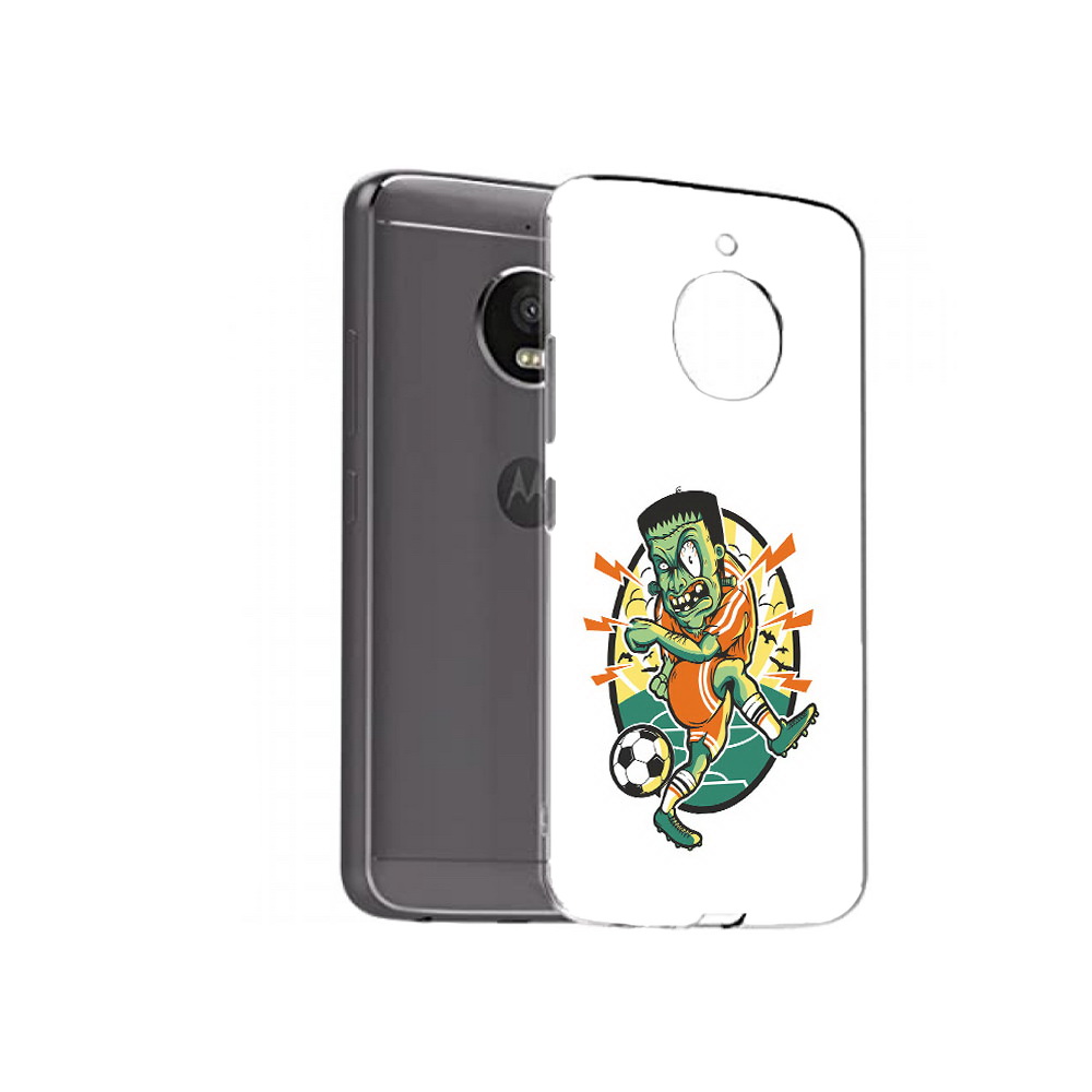 

Чехол MyPads Tocco для Motorola Moto E4 Plus зомби футболист (PT100001.341.368), Прозрачный, Tocco