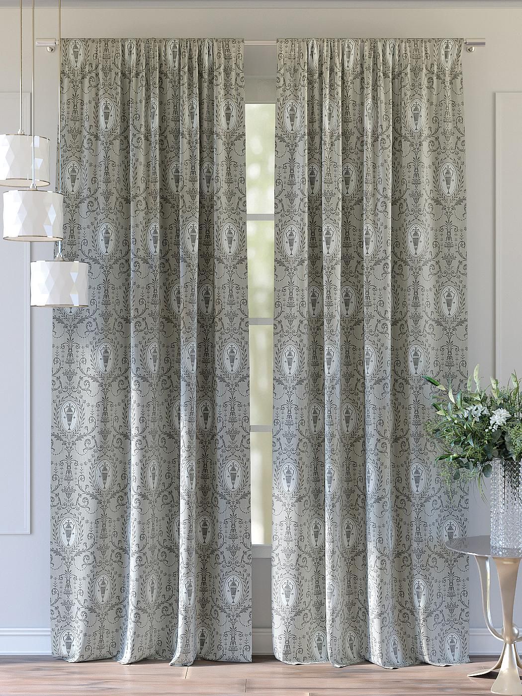 

Комплекты штор AT HOME / шторы в комнату 150х280 см / Роксис (серый), 750184