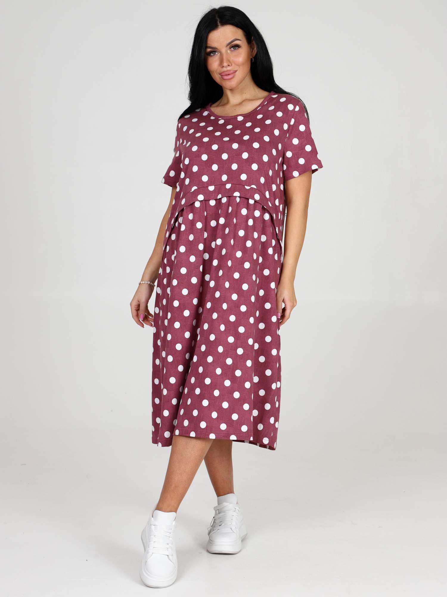 

Платье женское Home Style 16484ПЛ бордовое 50 RU, Бордовый, 16484ПЛ