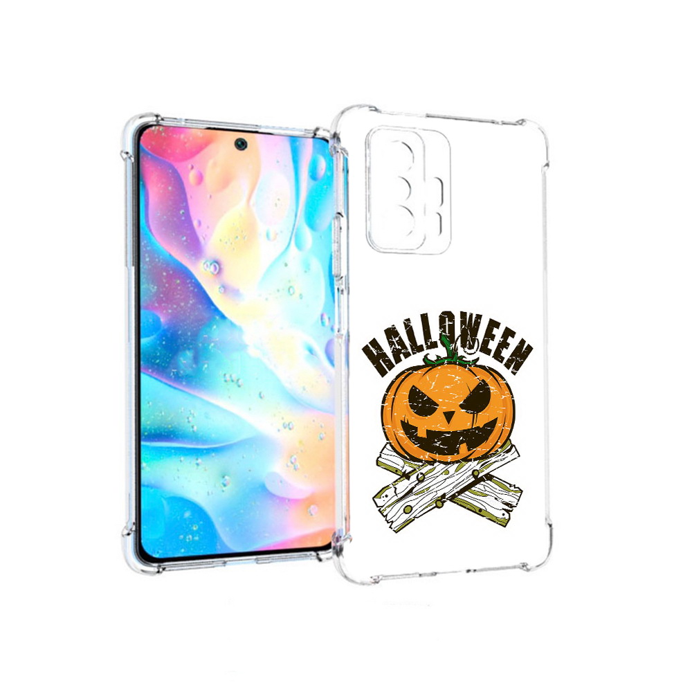 

Чехол MyPads Tocco для Xiaomi 11T Pro Хэллоуин доски тыква (PT163474.285.194), Прозрачный, Tocco