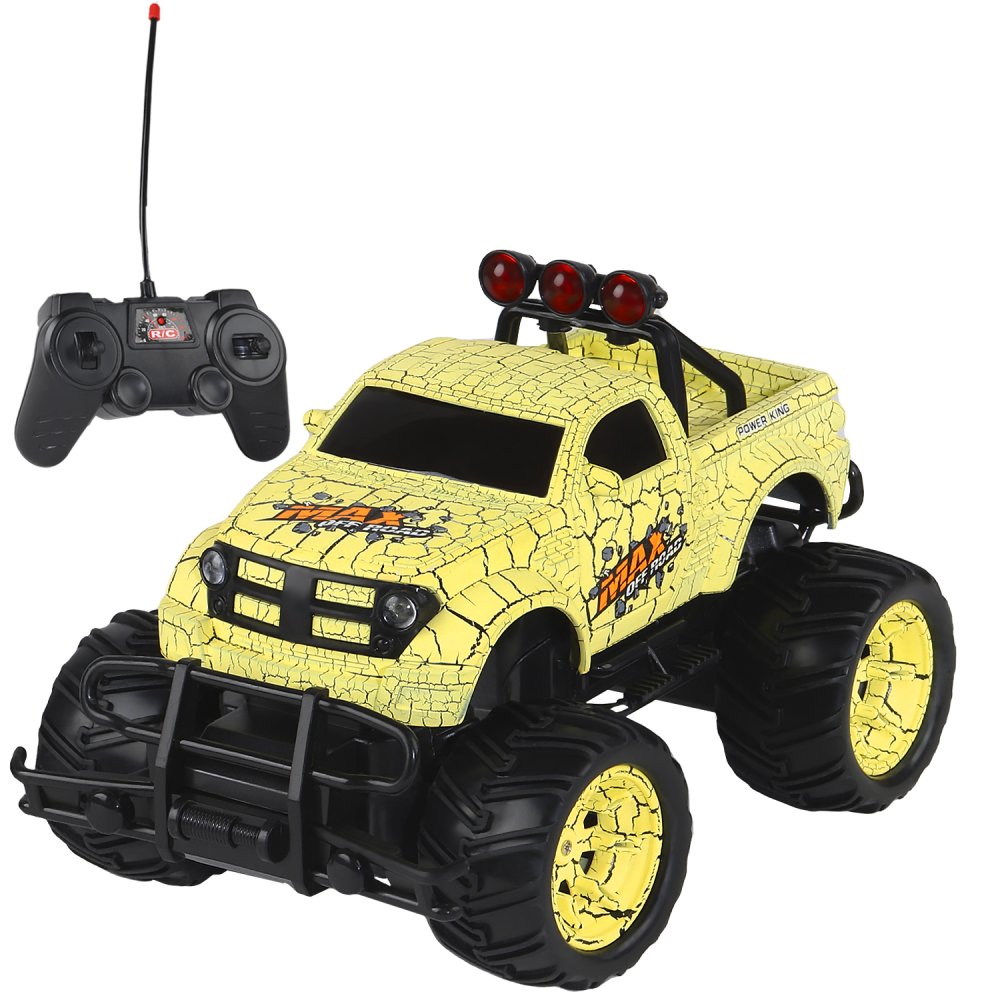 

Машинка на радиоуправлении AUTODRIVE Монстр-трак 2WD, 1:20, 1100162, желтый