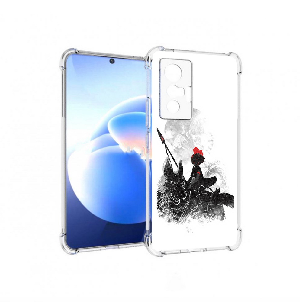 

Чехол MyPads Tocco для Vivo X70 мононоке, Прозрачный, Tocco