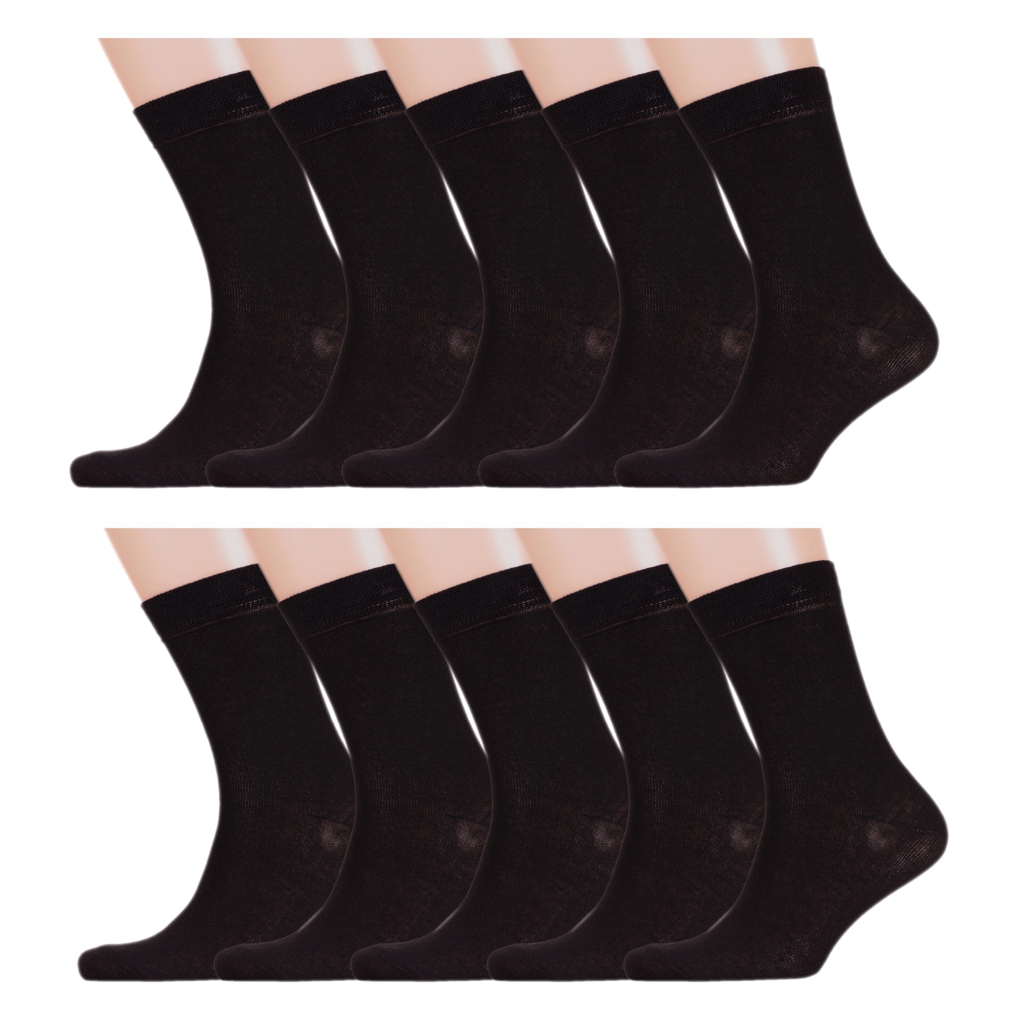 Комплект носков мужских Челны текстиль 10-L22 черных 29
