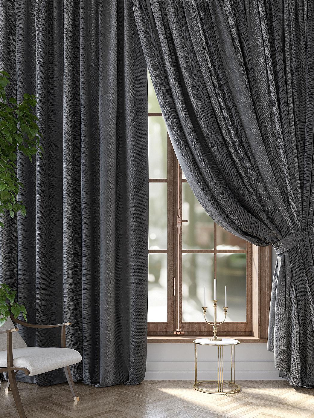 

Комплекты штор AT HOME / шторы в комнату 300х320 см / Дарос (графит), 964015