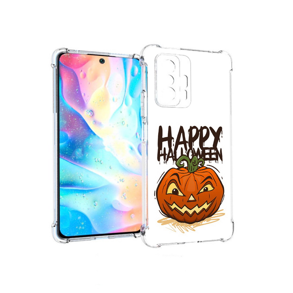 

Чехол MyPads Tocco для Xiaomi 11T Pro Хэллоуин счастливый (PT163474.285.195), Прозрачный, Tocco