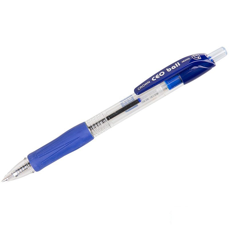 Ручка шариковая Crown Ceo Ball автоматическая масляная синяя