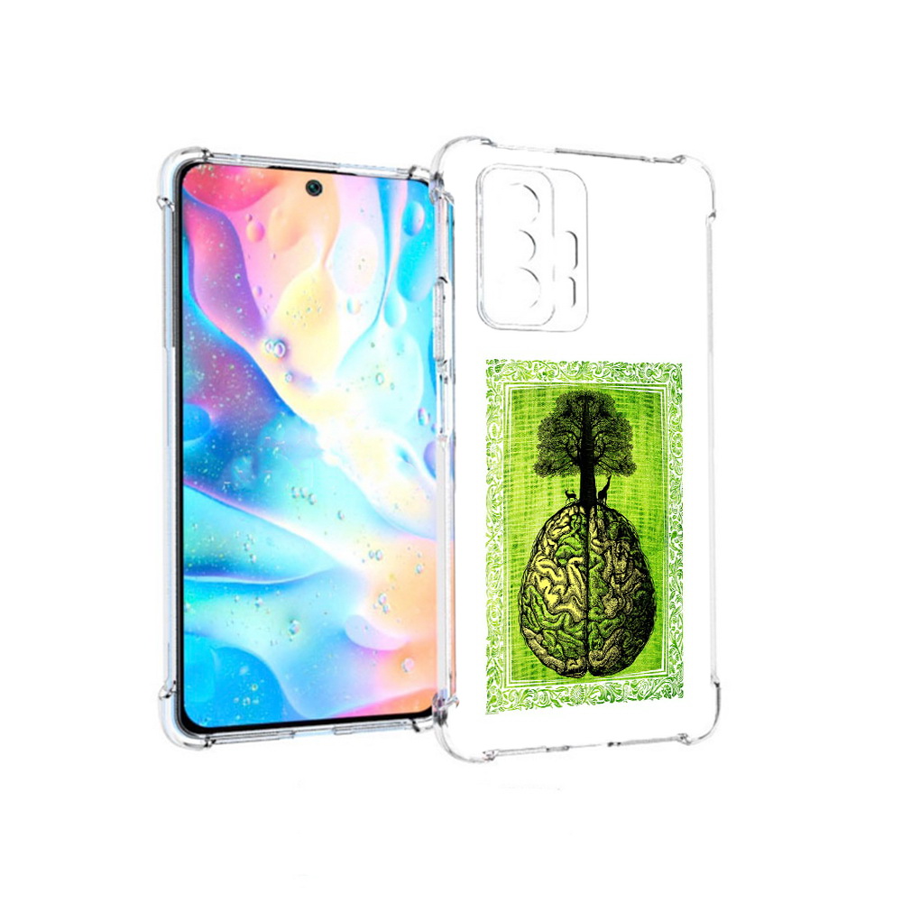 

Чехол MyPads Tocco для Xiaomi 11T Pro абстракция здоровый мозг (PT163474.285.211), Прозрачный, Tocco