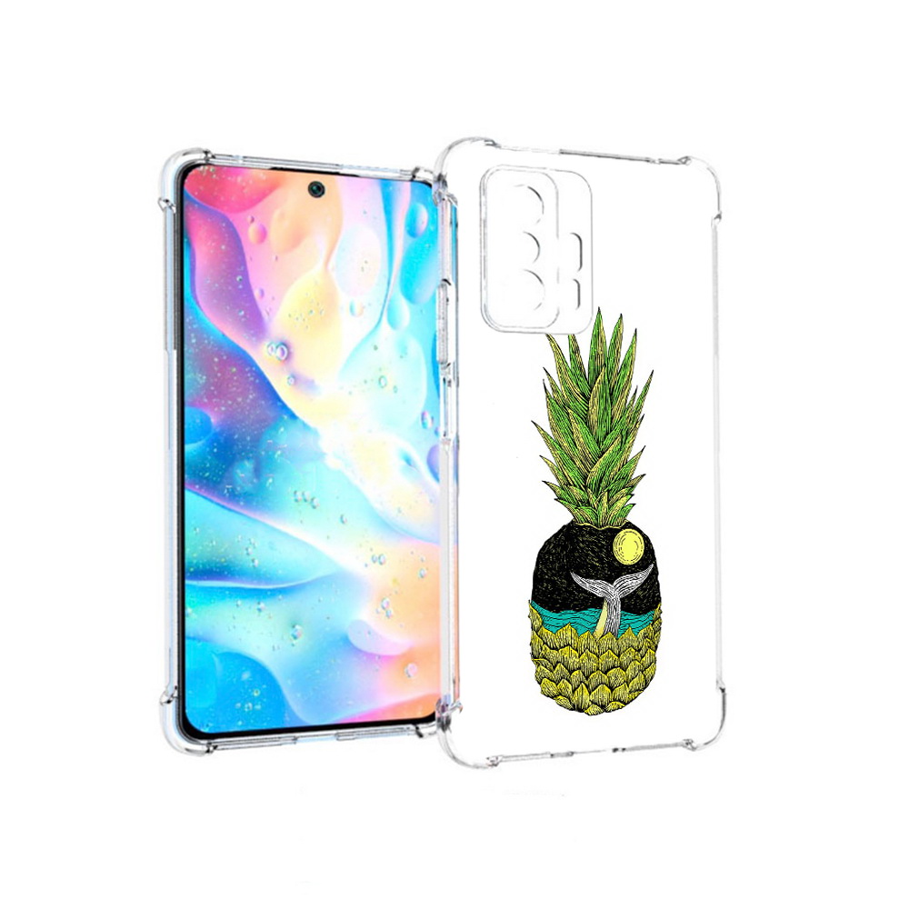 

Чехол MyPads Tocco для Xiaomi 11T Pro ананас с китом (PT163474.285.220), Прозрачный, Tocco