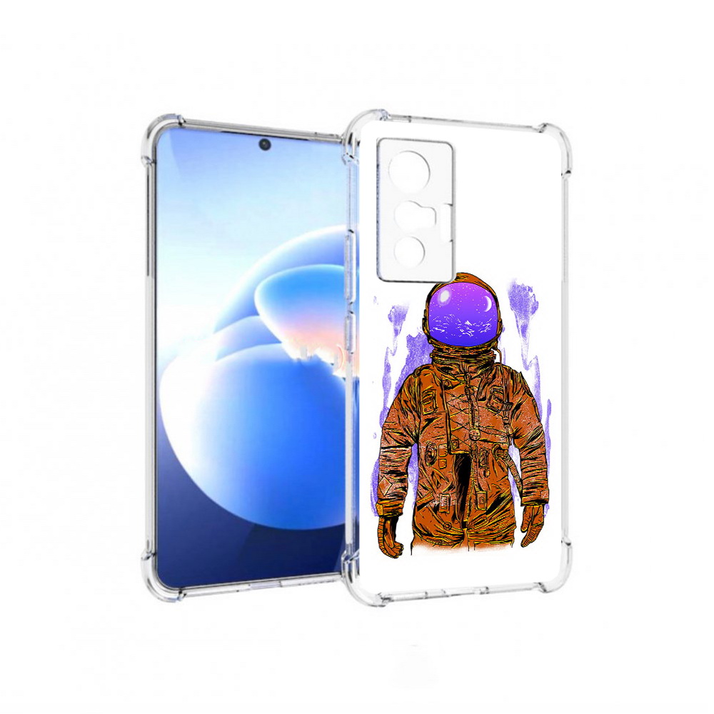 

Чехол MyPads Tocco для Vivo X70 нарисованный мужчина в скафандре, Прозрачный, Tocco