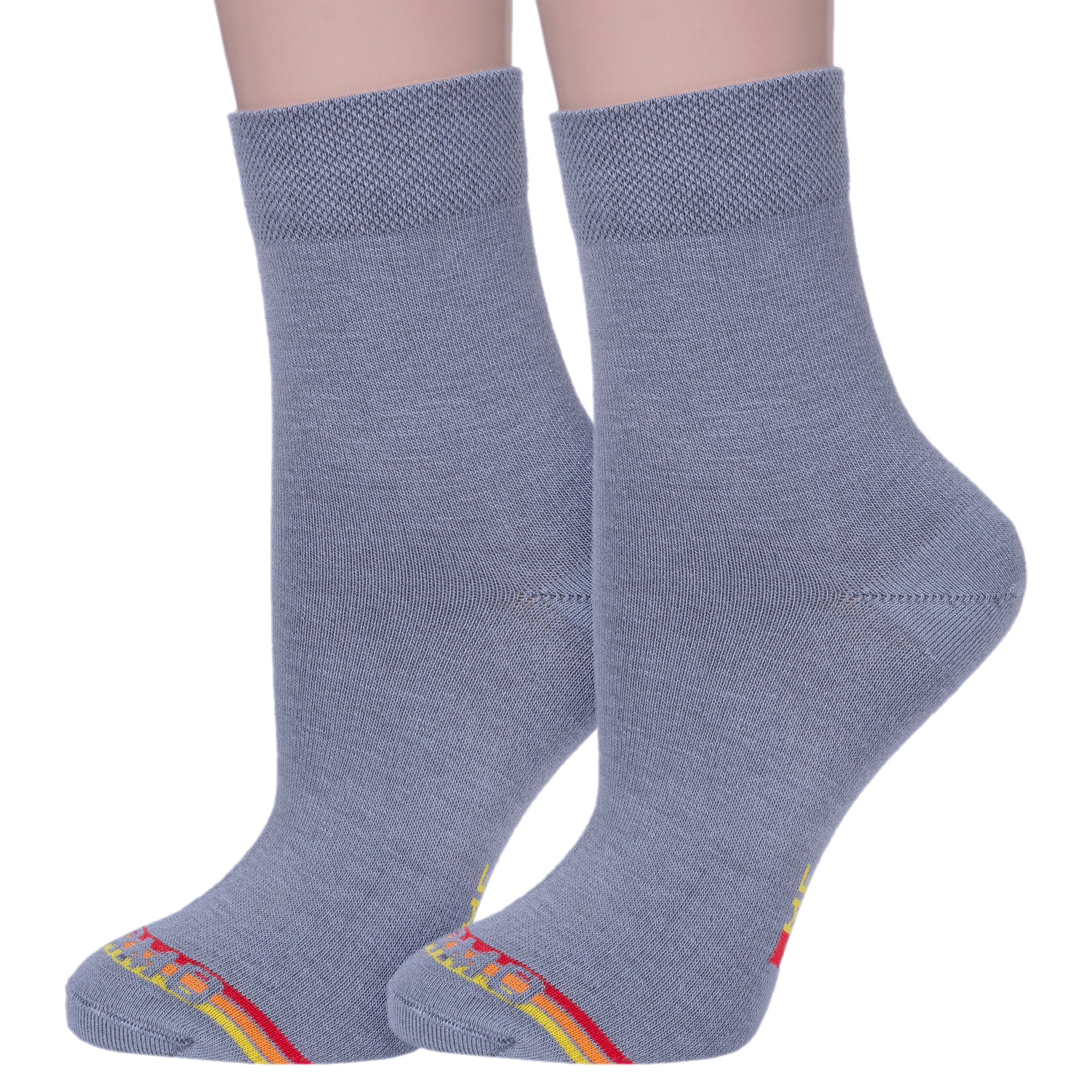 Комплект носков женских NOSMAG 2-22350T серых 25