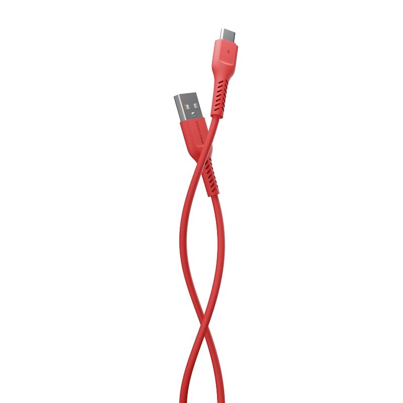 Дата-кабель More choice K16a USB 2.0A для Type-C TPE 1м Red