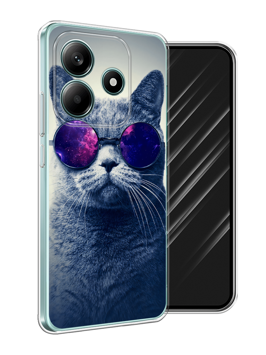 

Чехол Awog на Xiaomi Redmi Note 14 5G "Космический кот", Бордовый, 323850-1