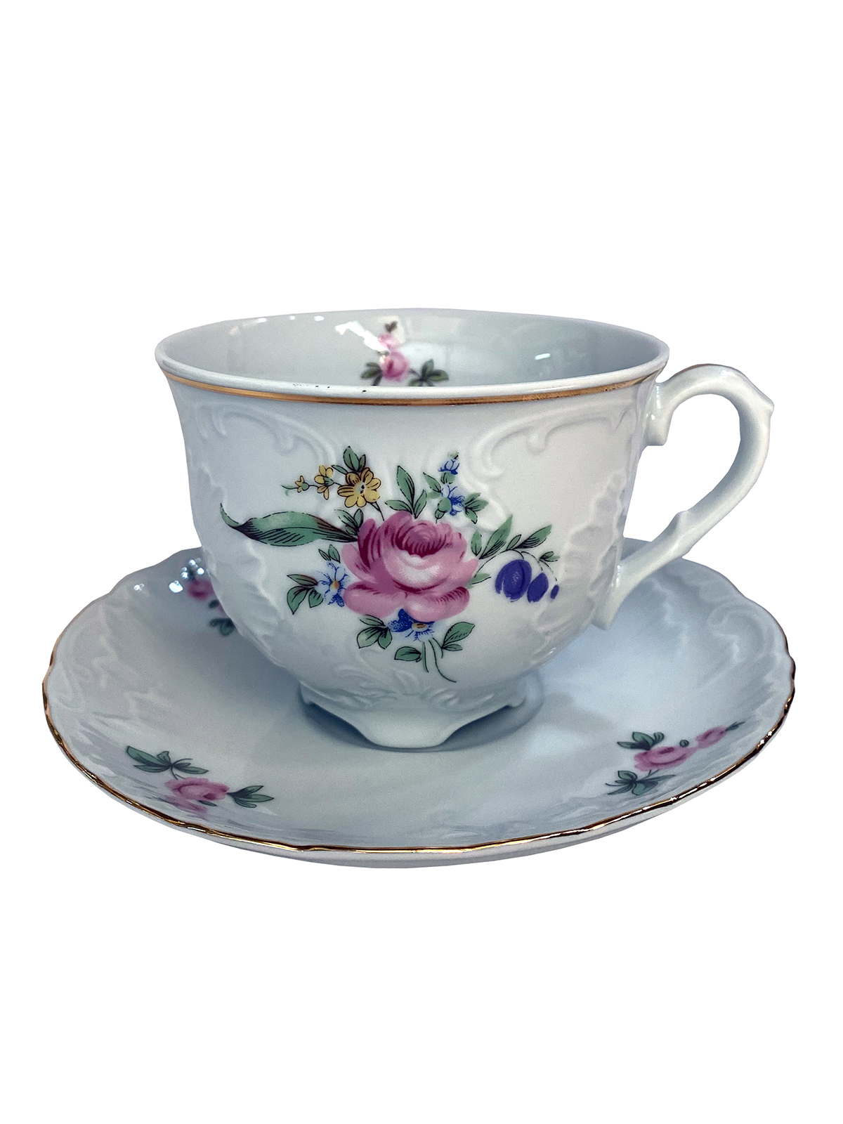 

Чайная пара Cmielow Rococo фарфоровая 330 мл 75253, Белый