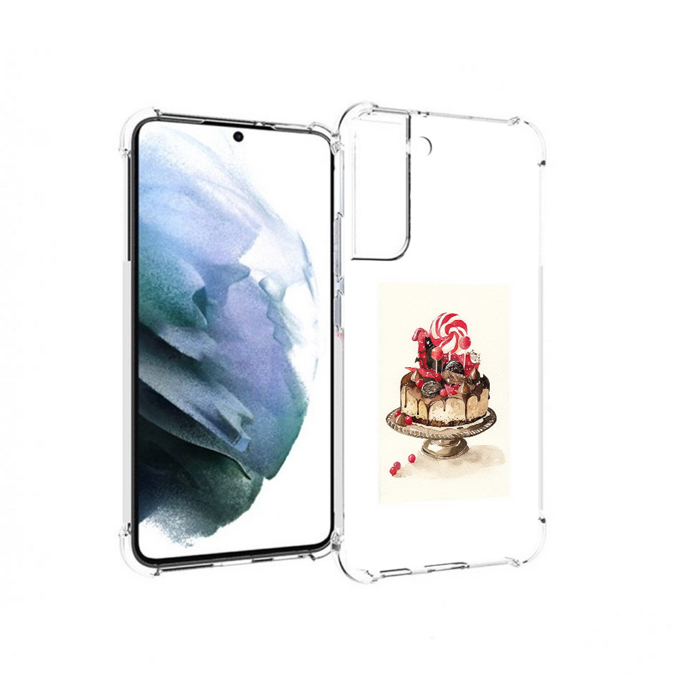 

Чехол MyPads Tocco для Samsung Galaxy S22 Plus вкусный торт (PT226933.535.262), Прозрачный, Tocco