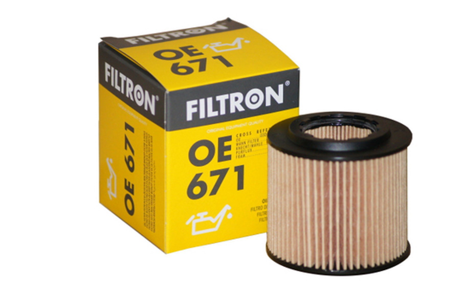 фото Фильтр масляный двигателя filtron oe671